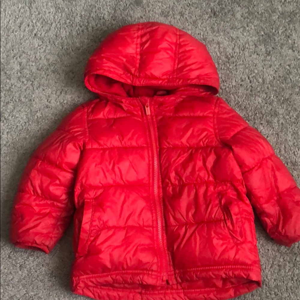 Old Navy Red Toddler Puffer Coat size 2T